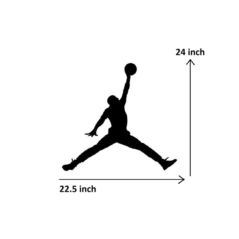 Wall Accents - Basketball Jordan Black Wall Art