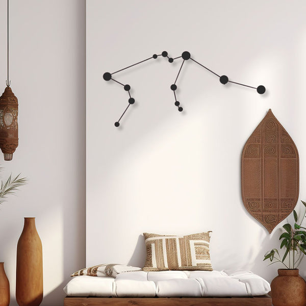 Wall Accents - Aquarius Constellation Black Wall Art