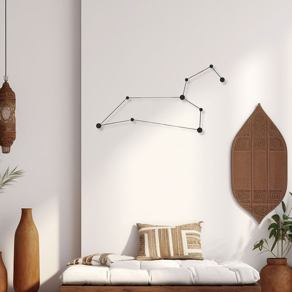 Wall Accents - Leo Constellation Black Wall Art