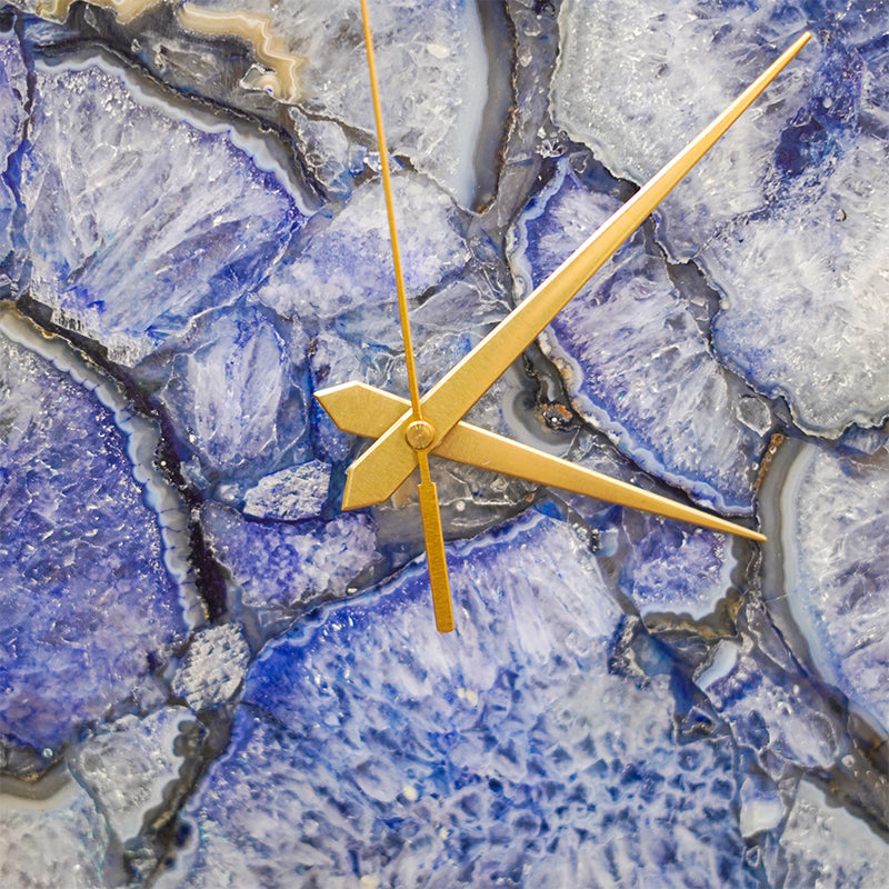 Wall Clock - Andora Agate Wall Clock - Blue