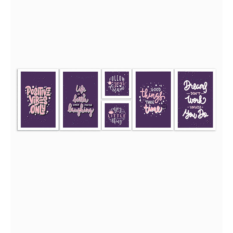 Wall Art & Paintings - Dream High Wall Art - Set Of Six