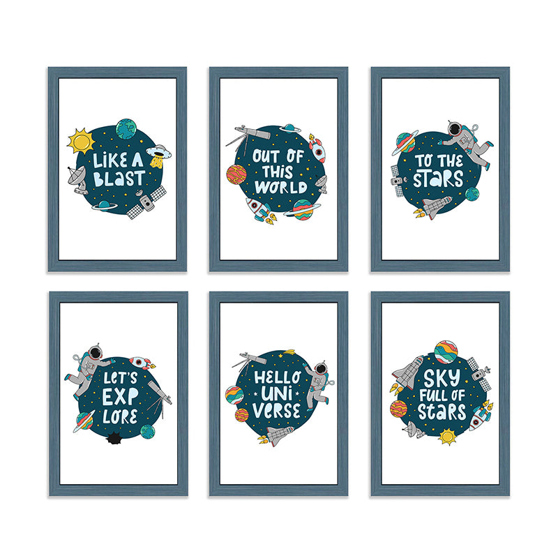 Wall Art & Paintings - Hello Universe Wall Art - Set Of Three