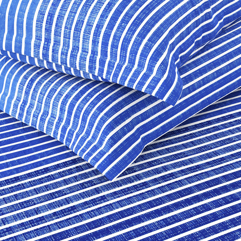 Buy Poe Stripes Bedsheet Bedsheets from Vaaree