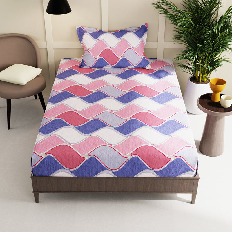 Buy Leia Wavy Bedsheet Bedsheets from Vaaree