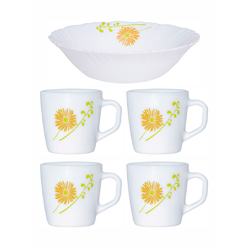 Tea Sets & Tea Pots - Mistao Floral Tea & Snack Set - Five Piece Set