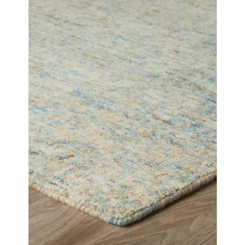 Buy Handloom Harmony Hand Woven Rug - Light Blue & Beige Rugs from Vaaree