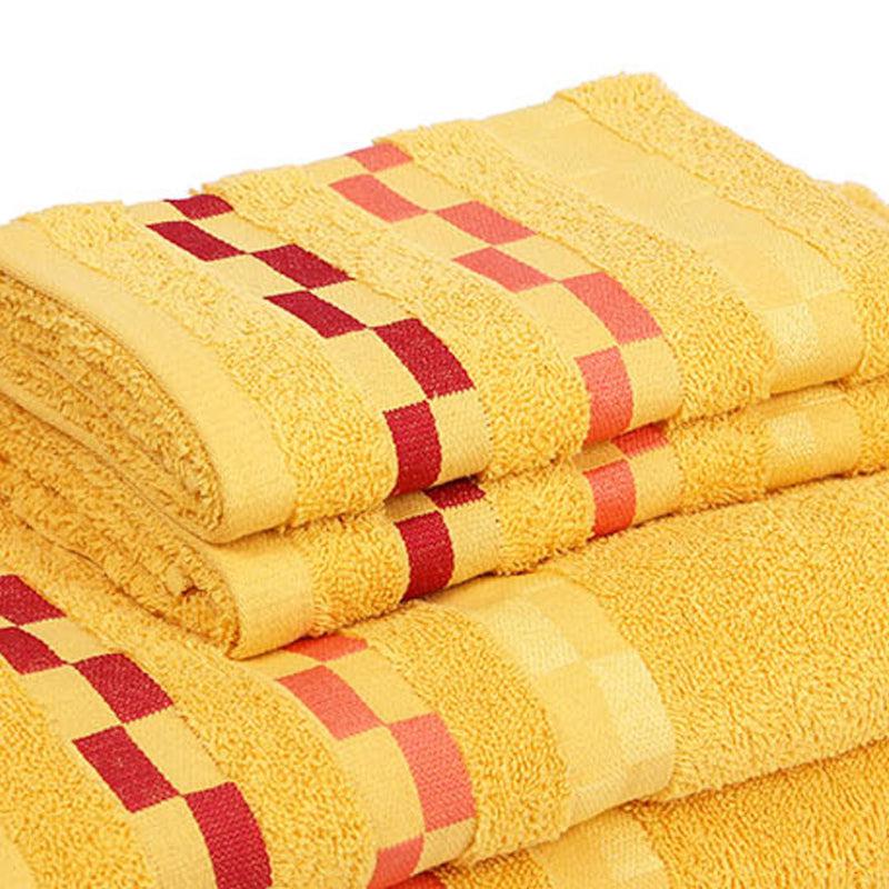 Buy Delpha Towel Combo (Yellow) - Set Of Four Towel Sets from Vaaree