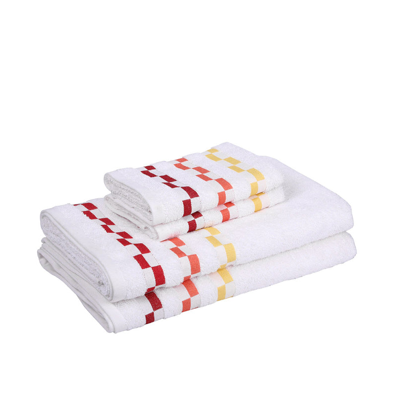 Buy Delpha Towel Combo (White) - Set Of Four Towel Sets from Vaaree