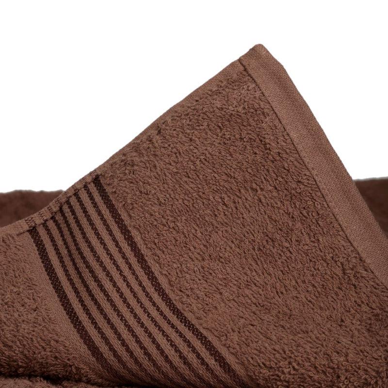 Buy Bodil Bath Towel (Yellow & Brown) - Set Of Two Bath Towels from Vaaree