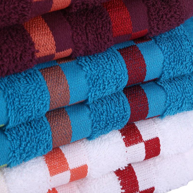 Buy Aneva Delpha Hand Towel - Set Of Six Hand & Face Towels from Vaaree