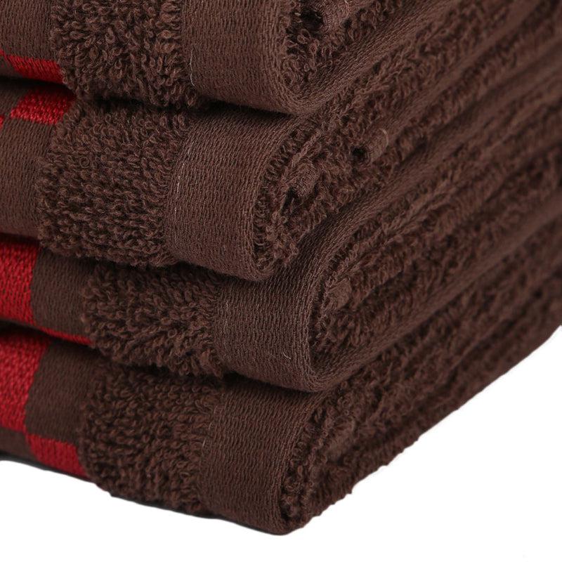 Buy Delpha Hand Towel (Brown) - Set Of Four Hand & Face Towels from Vaaree