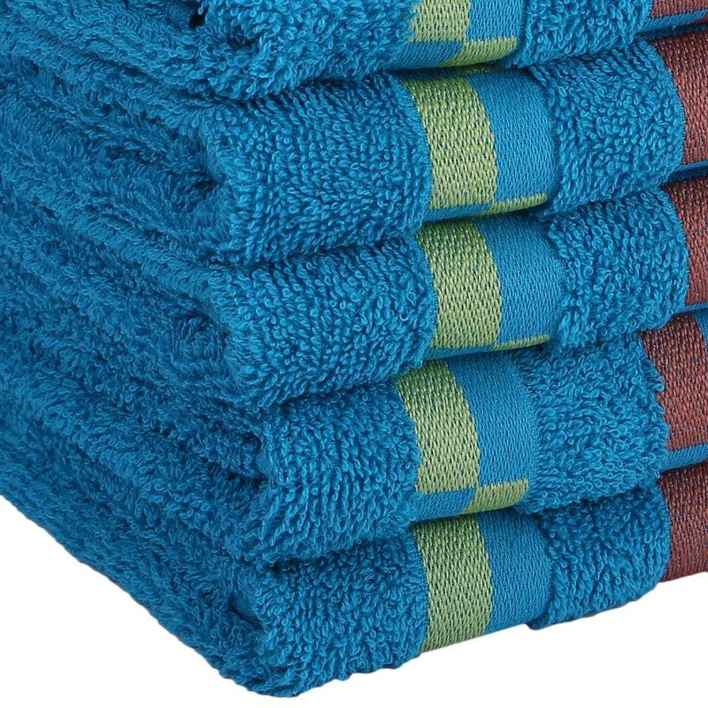 Buy Delpha Hand Towel (Light Blue) - Set Of Six Hand & Face Towels from Vaaree