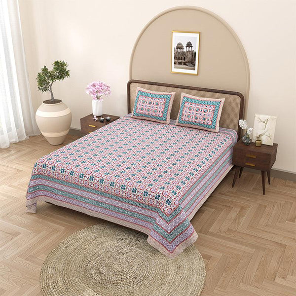 Buy Maya Ethnic Bedsheet - Pink Bedsheets from Vaaree