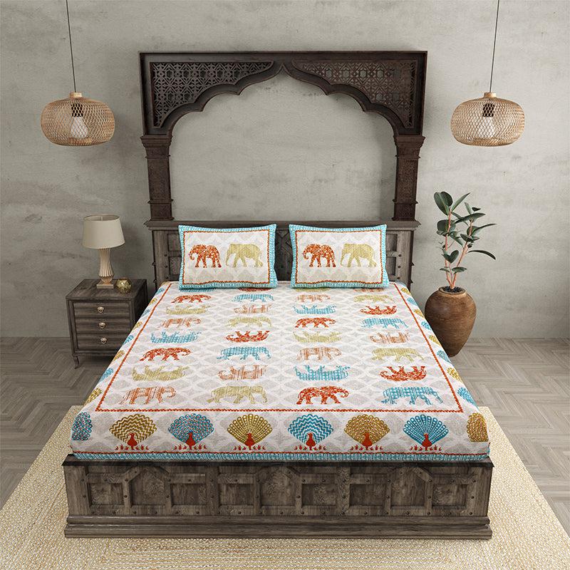 Buy Gajendra Regal Bedsheet - Multicolor Bedsheets from Vaaree