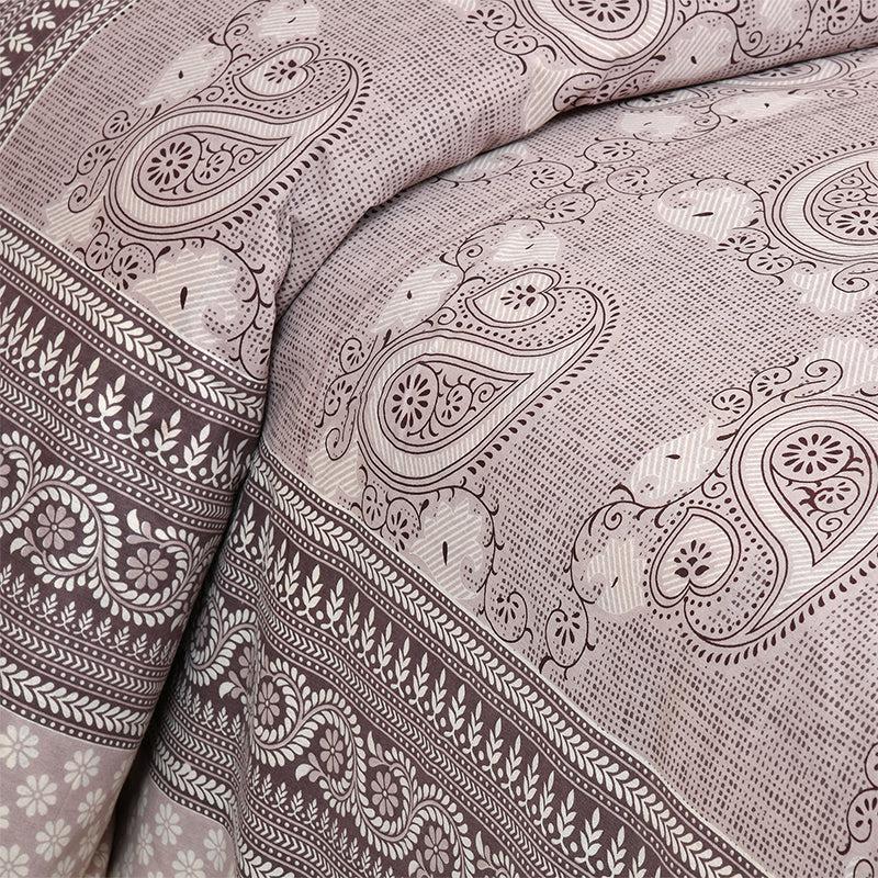 Buy Mukha Ethnic Bedsheet - Beige Bedsheets from Vaaree