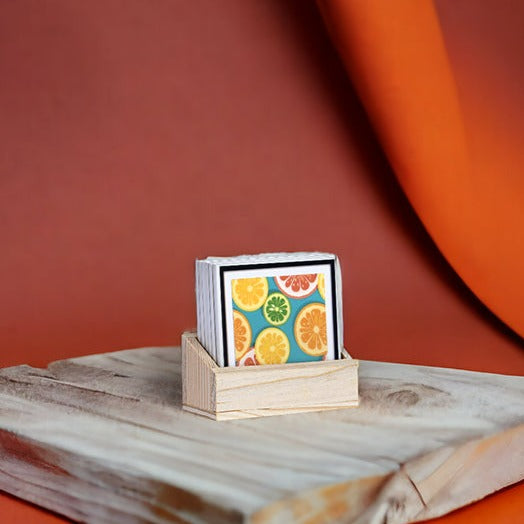 Buy Slice Fruit Coaster - Set Of Six Coasters from Vaaree