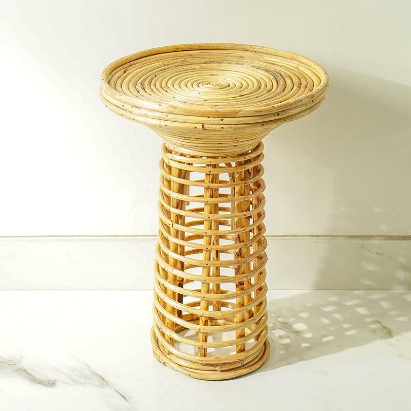 Buy Tani Rattan Accent Table Side & Bedside Tables from Vaaree