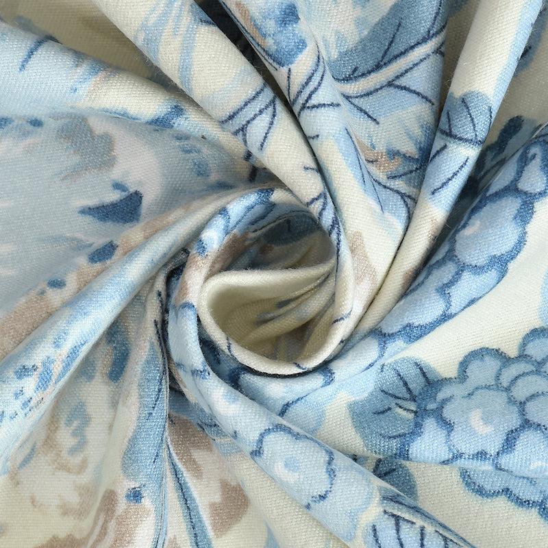 Bedsheets - Malva Floral Bedsheet - Baby Blue