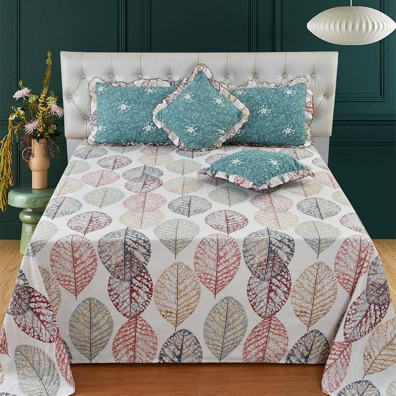 Buy Milania Broma Frilled Bedding Set - Five Piece Set Bedding Set from Vaaree