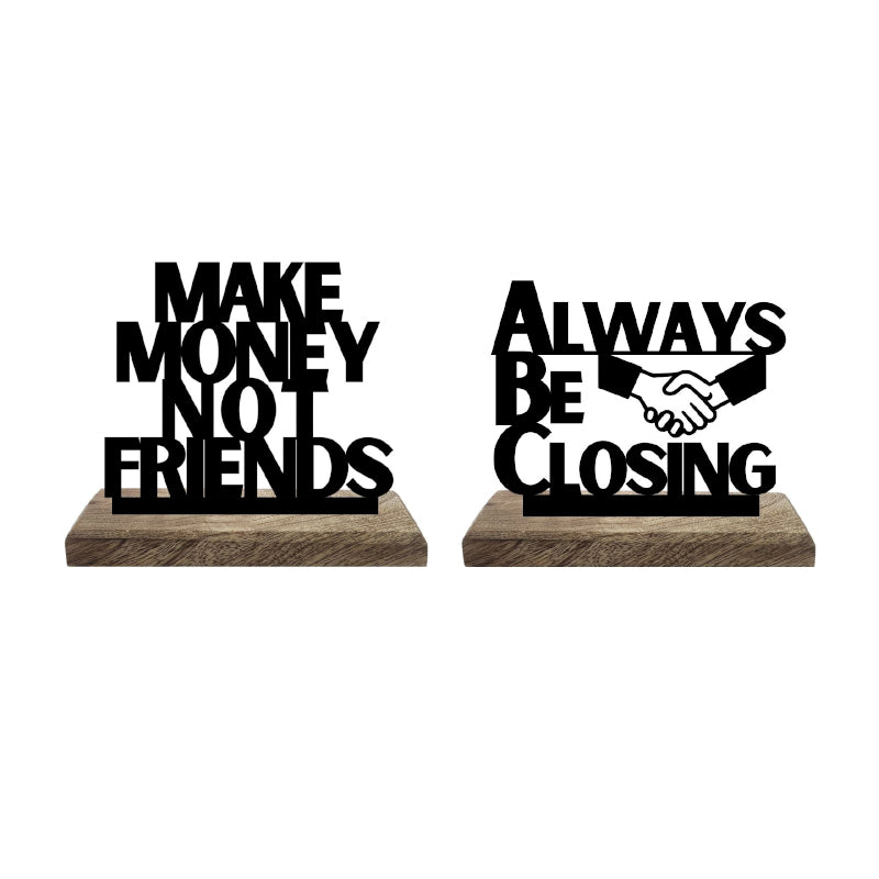 Buy Profitable Connections Typography Showpiece - Set Of Two Showpiece from Vaaree