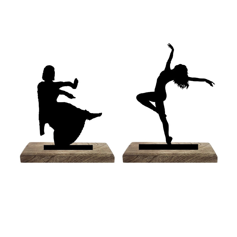 Buy Ballet Kathak Fusion Showpiece - Set Of Two Showpieces from Vaaree