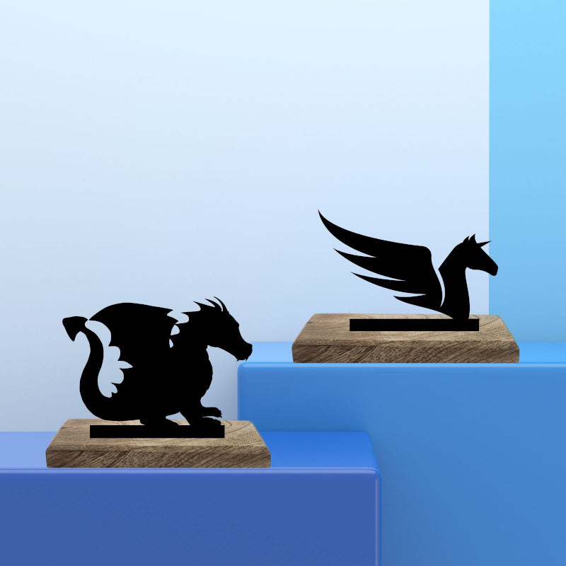 Buy Legendary Beasts Showpiece - Set Of Two Showpiece from Vaaree