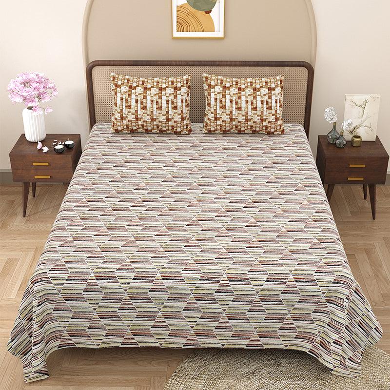 Buy Oliver Abstract Bedsheet Bedsheets from Vaaree