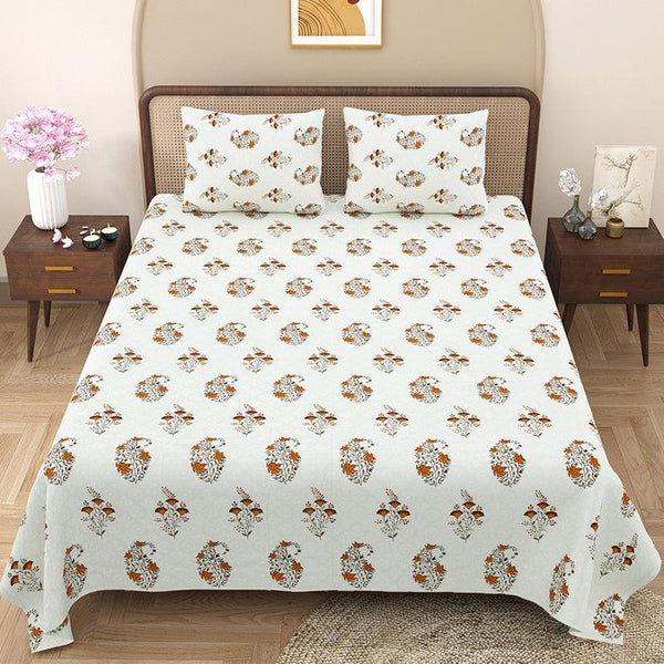 Buy Garbha Ethnic Bedsheet - Brown Bedsheets from Vaaree