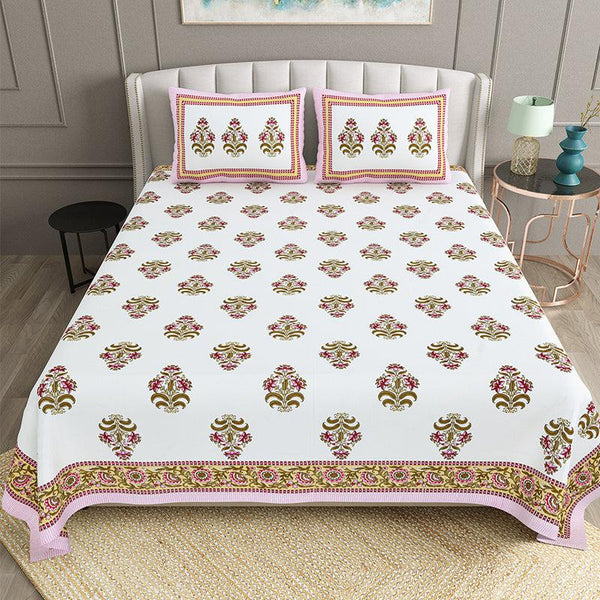 Bedsheets - Mughni Floral Bedsheet