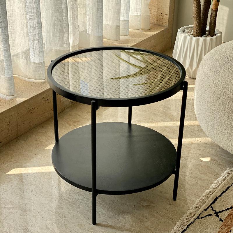 Buy Meha Rattan 2-Tier Accent Table Side & Bedside Tables from Vaaree