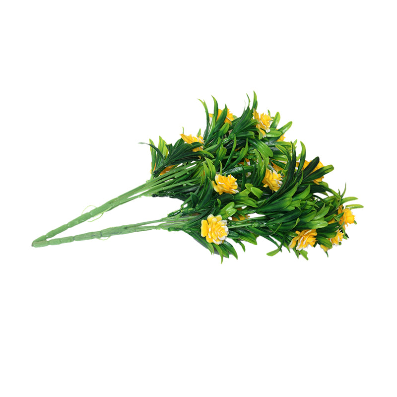 Buy Faux Filosia Flower Bunch (Yellow) - Set Of Two Artificial Flowers from Vaaree