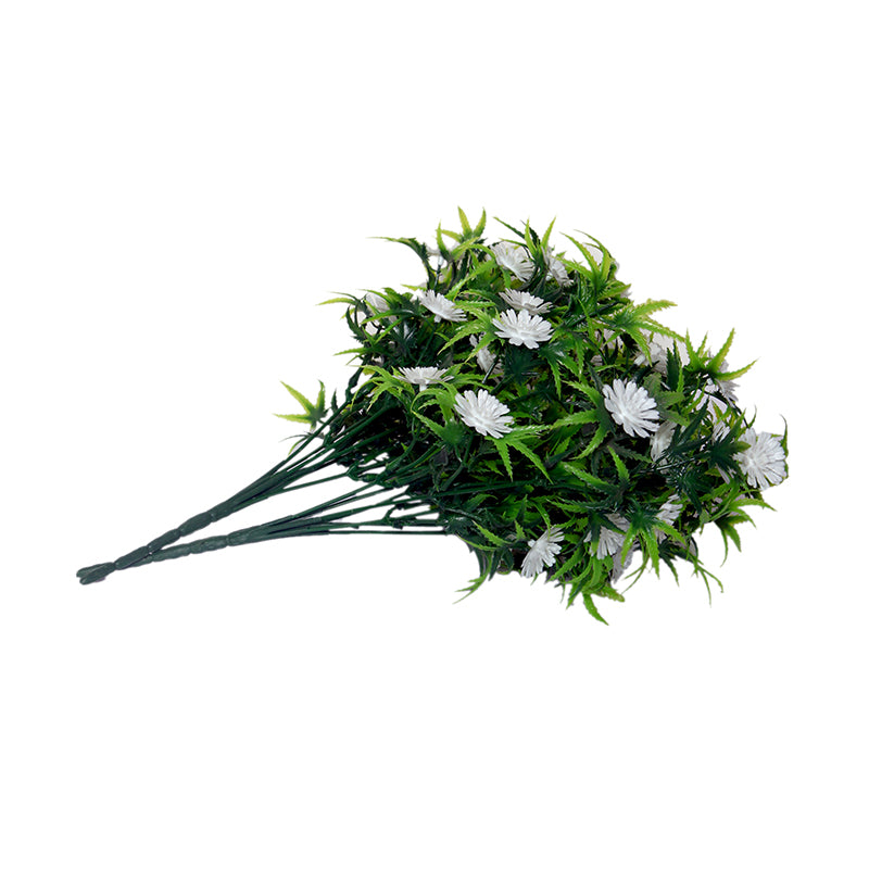 Buy Faux Filosia Flower Bunch (White) - Set Of Two Artificial Flowers from Vaaree