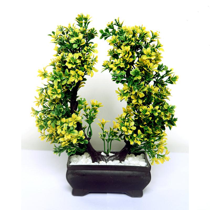 Buy Faux Yellow Freesia Bonsai With Pot Artificial Plants from Vaaree