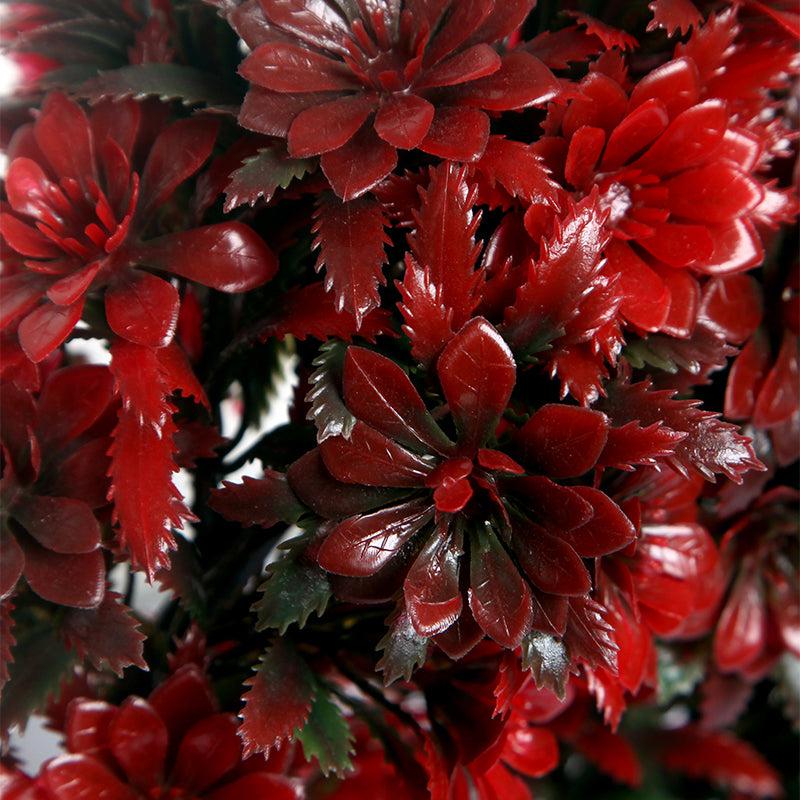 Buy Faux Fiery Red Plant With Pot Artificial Plants from Vaaree