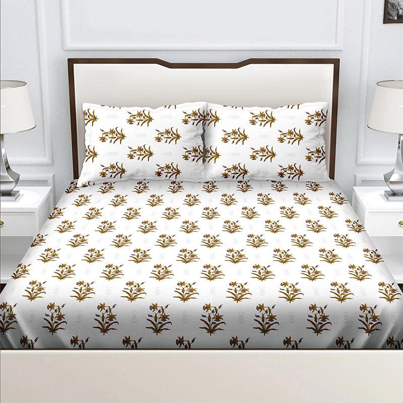 Buy Aster Floral Bedsheet Bedsheets from Vaaree