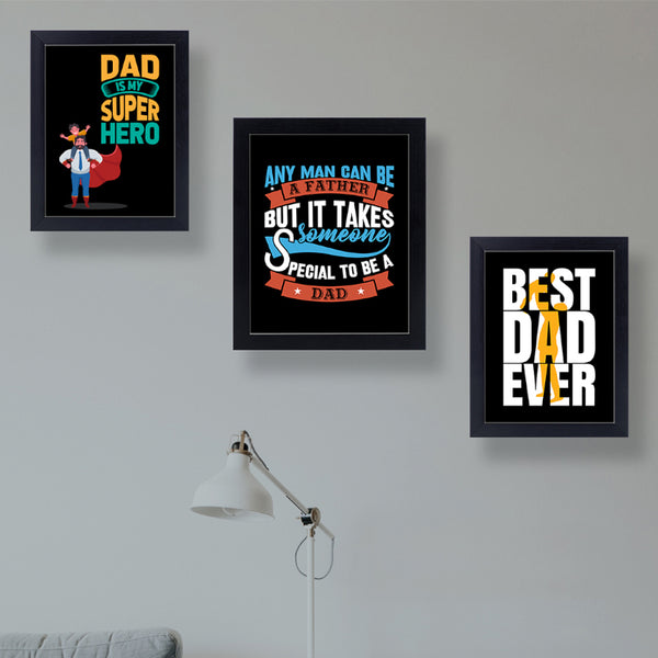 Wall Art & Paintings - Best Dad Ever Wall Art - Set Of Three