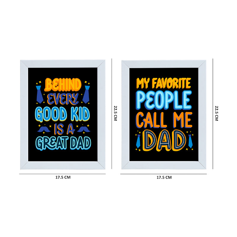 Wall Art & Paintings - Cool Dad Photo Frame - Set Of Two