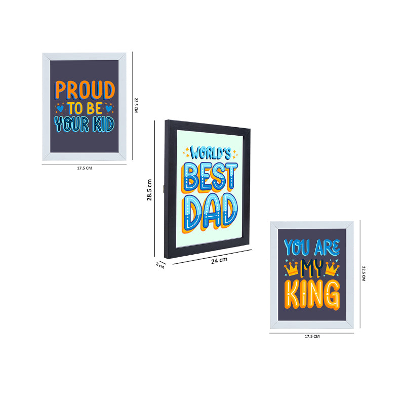 Wall Art & Paintings - Dad Love Wall Art - Set Of Three