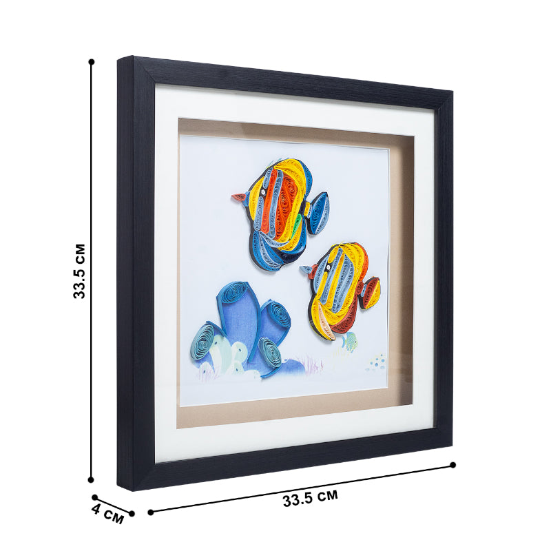 Wall Art & Paintings - Rainbow Fishy Handcrafted Wall Art