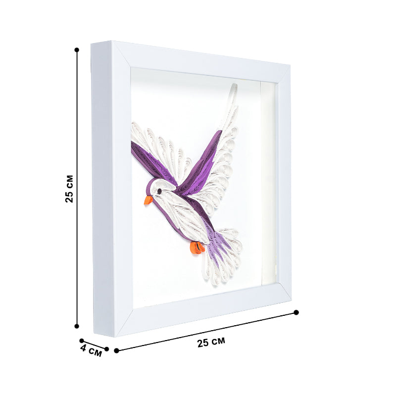 Wall Art & Paintings - Dove Flight Handcrafted Wall Art - White