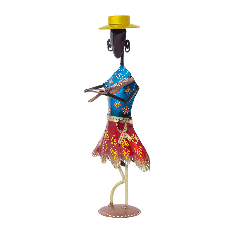 Showpieces - Handpainted Folk Lady Dance Showpiece