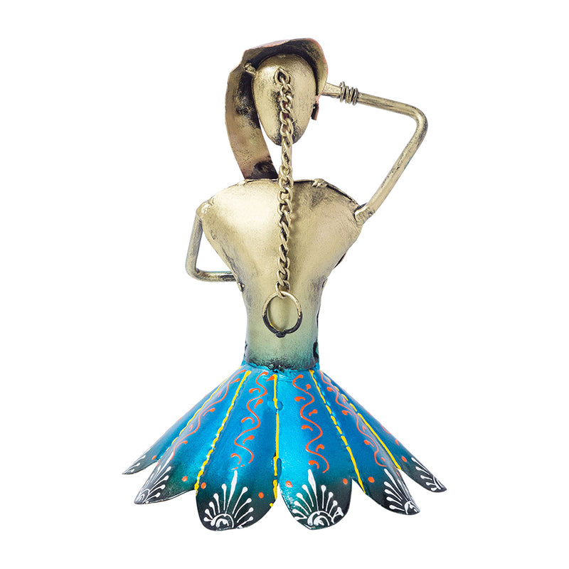 Buy Mina Handcrafted Dancing Doll Wall Accent - Purple & Blue Wall Accents from Vaaree