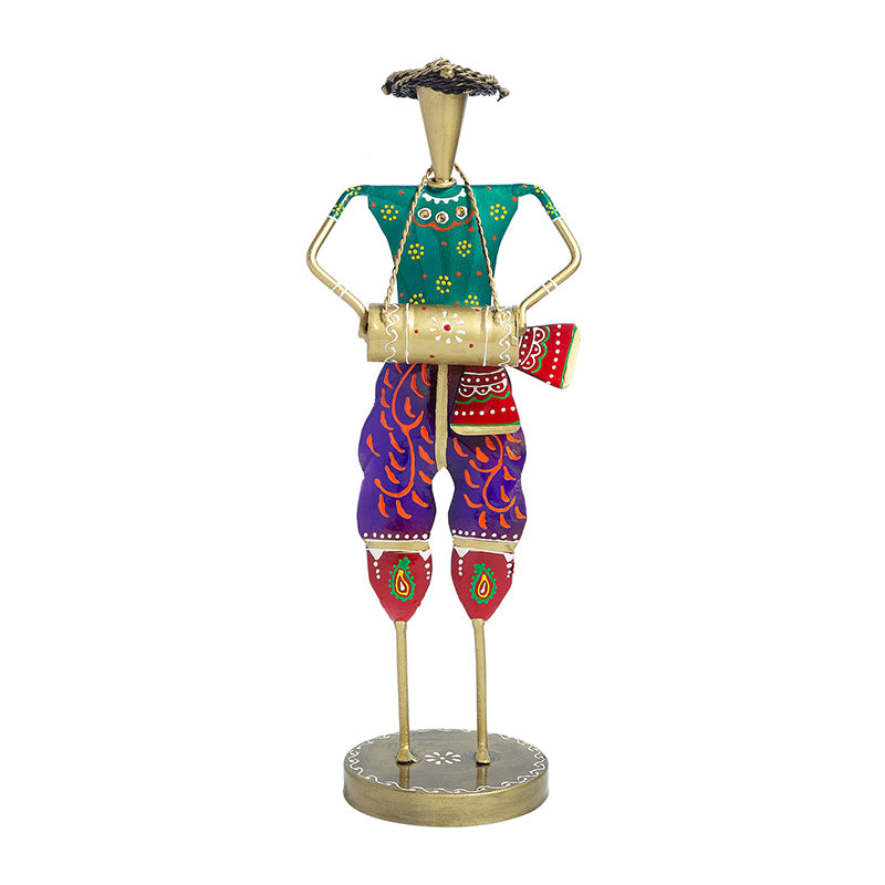 Showpieces - Decorative Man With Dhol Showpiece