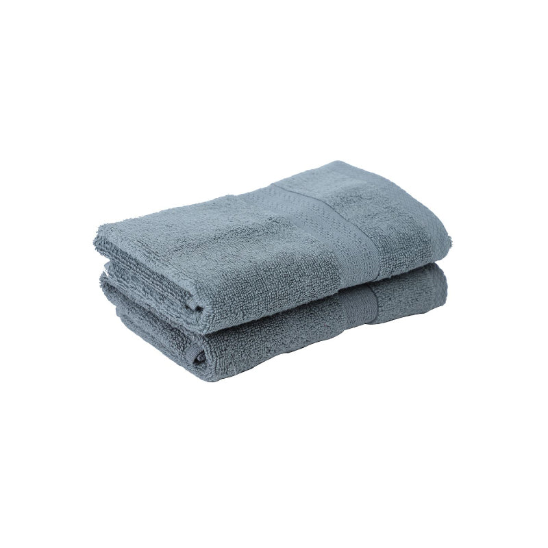 Buy Miorah Hand Towel (Grey) - Set Of Two Hand & Face Towels from Vaaree