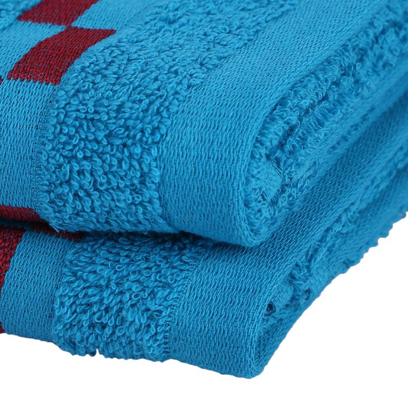 Buy Delpha Hand Towel (Light Blue) - Set Of Two Hand & Face Towels from Vaaree