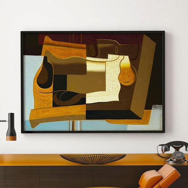 Buy Le Broc Canvas Painting By Juan Gris - Black Frame at Vaaree online | Beautiful Wall Art & Paintings to choose from