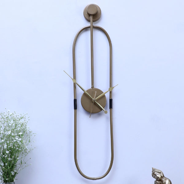 Buy Naoko Wall Clock - Gold Wall Clock from Vaaree