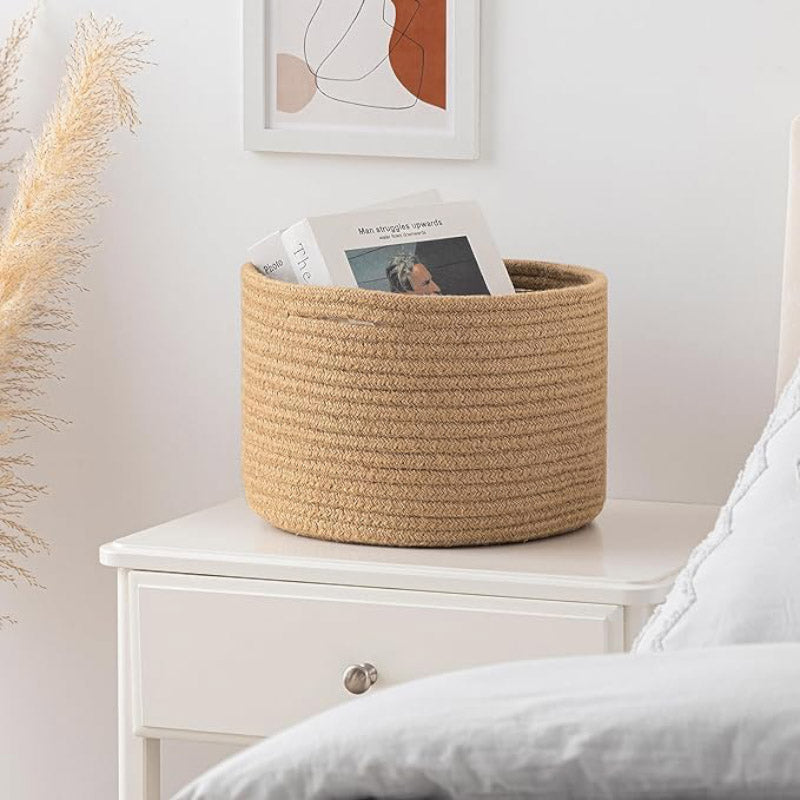 Buy Arlet Natural Fiber Storage Basket - Beige Storage Basket from Vaaree