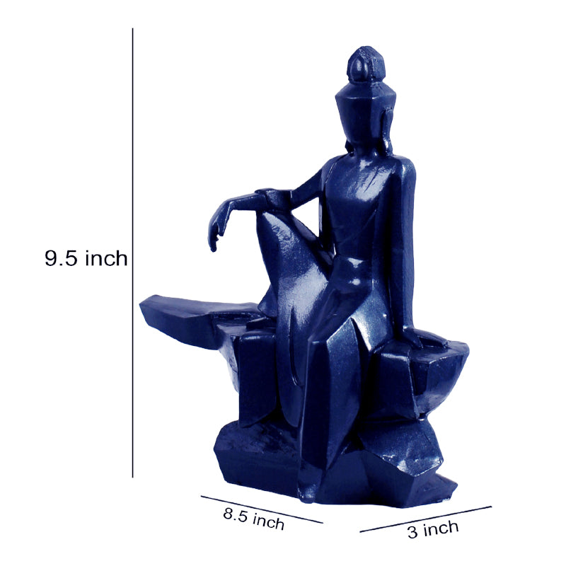 Buy Buddha Glory Showpiece - Grey Showpieces from Vaaree