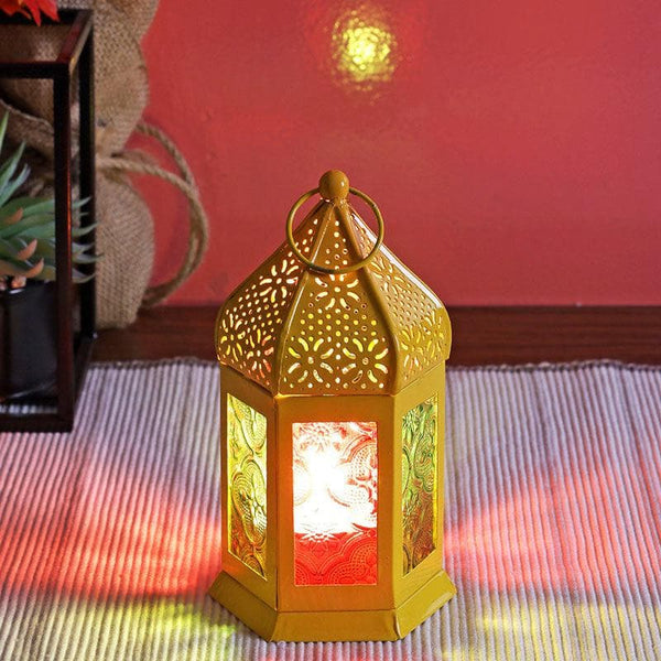 Buy Khalid Moroccan Lantern - Yellow at Vaaree online | Beautiful Table Lamp to choose from